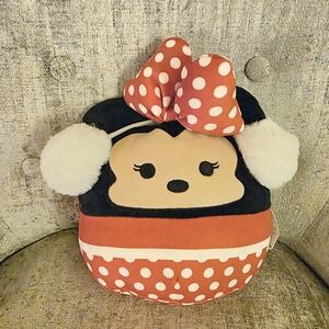 Squishmallows MINNIE MOUSE Plush Multicolor Polka Dot Disney 2024 Christmas